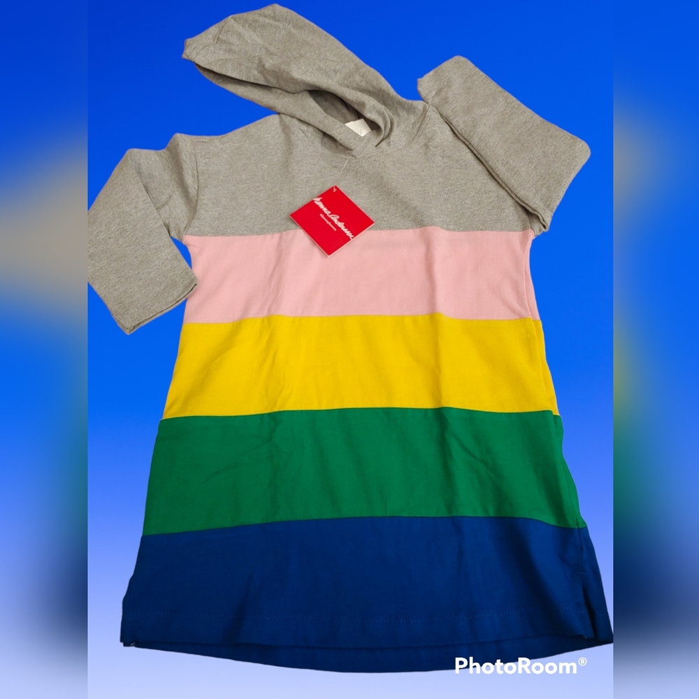 Hanna Andersson hooded Dress girls 4 (100)